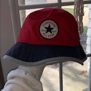 Converse blue and red bucket hat